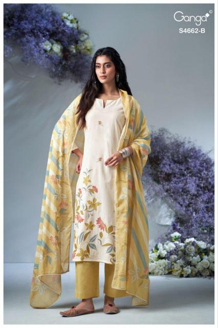 Ganga Jorin 4662 catalog ludhiana design salwar kameez wholesale exporter