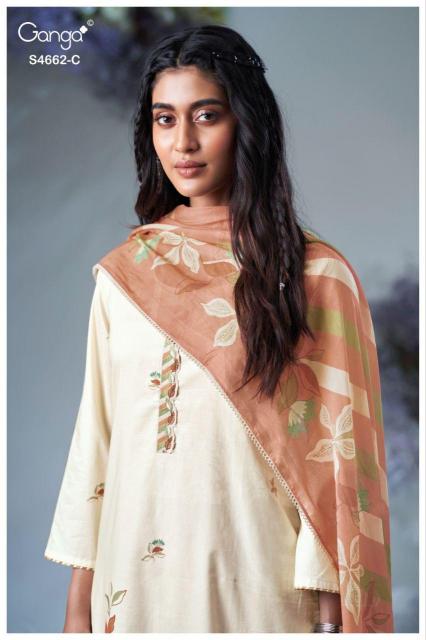 Ganga Jorin 4662 catalog ludhiana design salwar kameez wholesale exporter