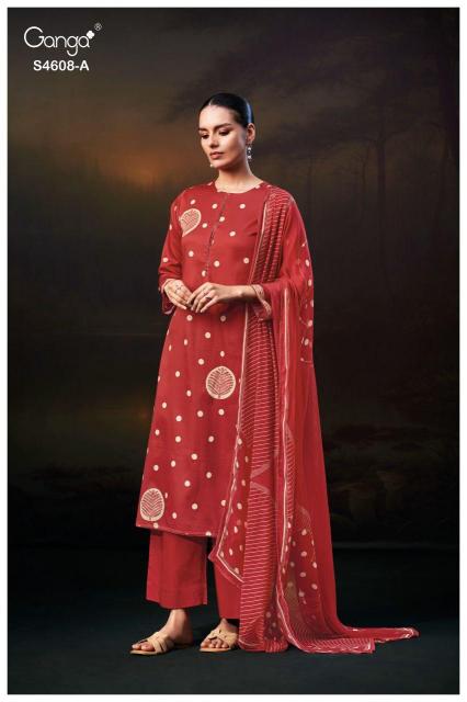 Ganga Jyla 4608 catalog salwar kameez wholesaler forms