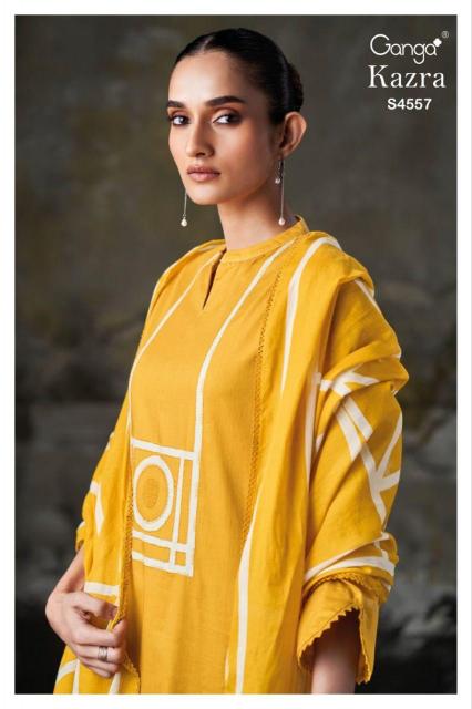 Ganga Kazra 4557 catalog salwar kameez fabric wholesale
