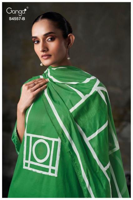 Ganga Kazra 4557 catalog salwar kameez fabric wholesale