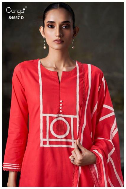 Ganga Kazra 4557 catalog salwar kameez fabric wholesale
