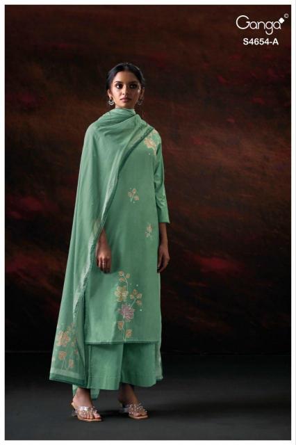 Ganga Kiarae 4654 catalog mumbai salwar kameez wholesalers