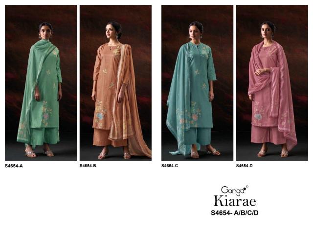 Ganga Kiarae 4654 catalog mumbai salwar kameez wholesalers