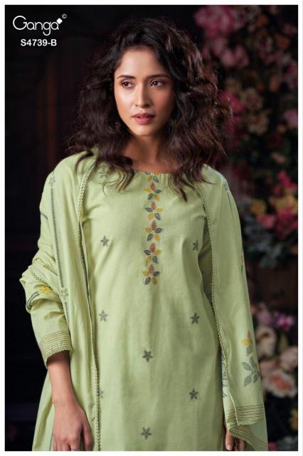 Ganga Kivana 4739 catalog buy wholesale salwar kameez surat