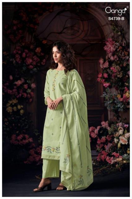 Ganga Kivana 4739 catalog buy wholesale salwar kameez surat