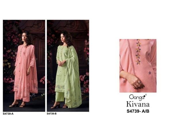 Ganga Kivana 4739 catalog buy wholesale salwar kameez surat