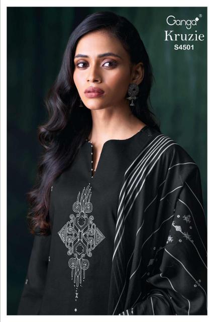 Ganga Kruzie 4501 catalog unstitched salwar kameez wholesale market in delhi