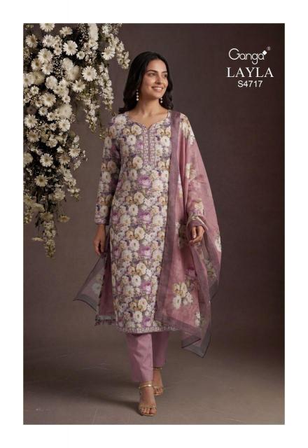 Ganga Layla 4717 catalog wholesale salwar kameez suppliers in surat