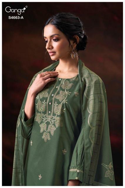 Ganga Liyara 4663 catalog delhi salwar kameez wholesale