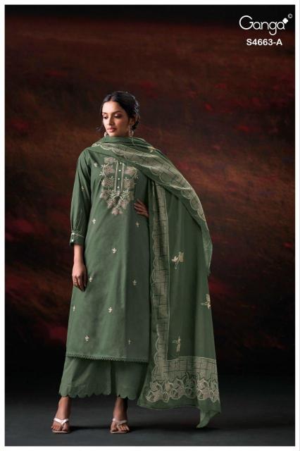 Ganga Liyara 4663 catalog delhi salwar kameez wholesale