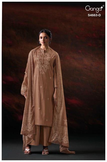 Ganga Liyara 4663 catalog delhi salwar kameez wholesale