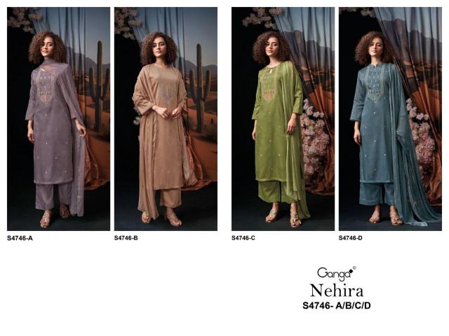 Ganga Nehira 4746 catalog chennai salwar kameez wholesaler 