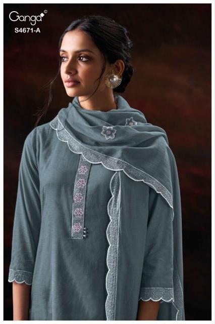 Ganga Nishira 4671 catalog buy wholesale salwar kameez online