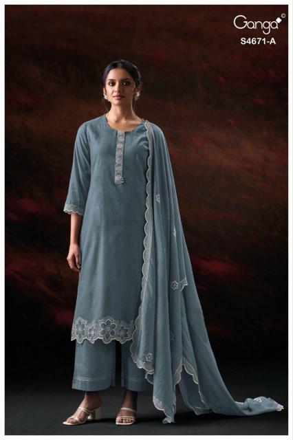 Ganga Nishira 4671 catalog buy wholesale salwar kameez online