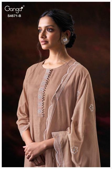 Ganga Nishira 4671 catalog buy wholesale salwar kameez online