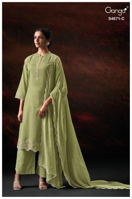 Ganga Nishira 4671 catalog buy wholesale salwar kameez online