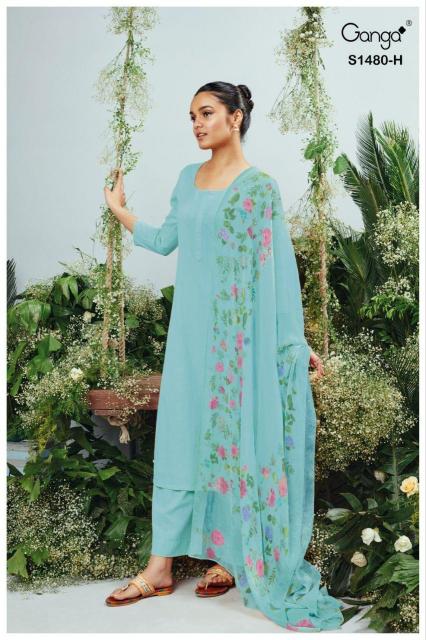 Ganga Ora 1480 catalog mumbai salwar kameez wholesalers