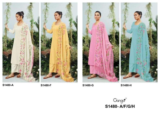 Ganga Ora 1480 catalog mumbai salwar kameez wholesalers