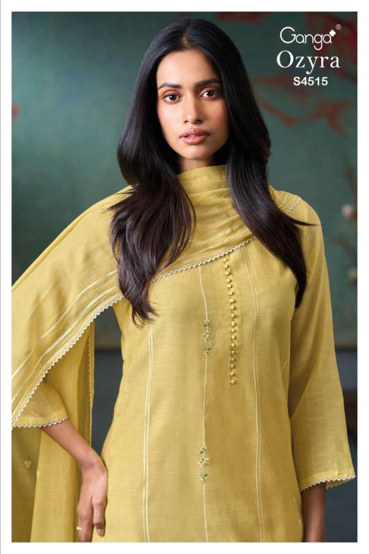 Ganga Ozyra 4515 catalog banarasi silk salwar kameez wholesalers 