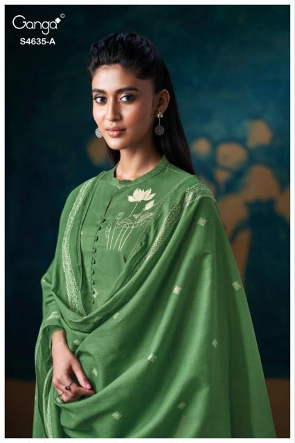 Ganga Rivra 4635 catalog unstitched heavy salwar kameez in jaipur wholesale 