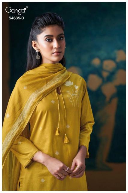Ganga Rivra 4635 catalog unstitched heavy salwar kameez in jaipur wholesale 