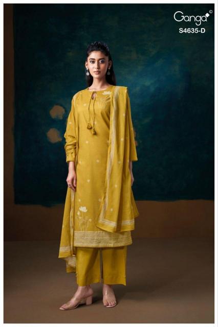 Ganga Rivra 4635 catalog unstitched heavy salwar kameez in jaipur wholesale 