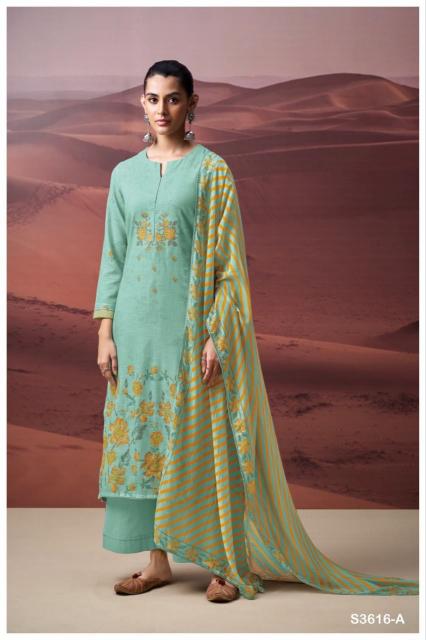 Ganga Vanshika 3616 catalog designer salwar kameez wholesalers uk