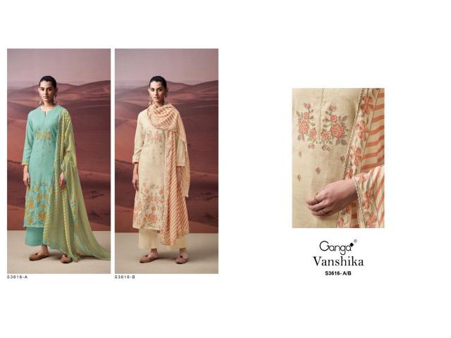 Ganga Vanshika 3616 catalog designer salwar kameez wholesalers uk