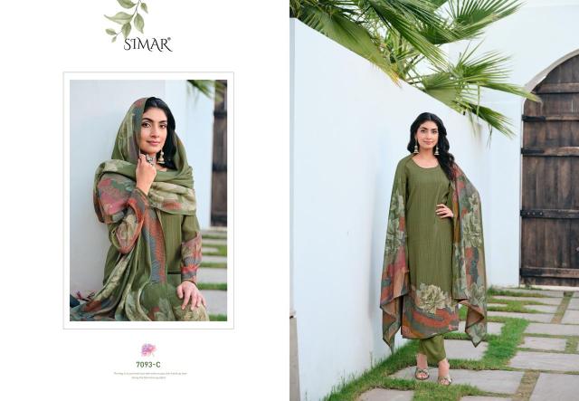 Glossy Simar Khayal 7093 catalog salwar kameez materials wholesale bangalore