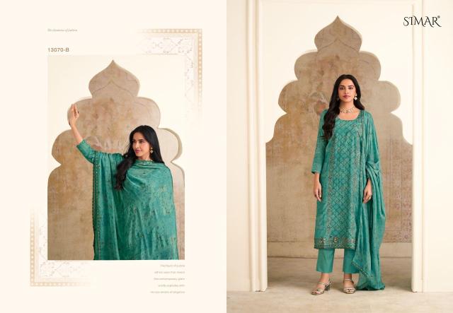 Glossy Simar Naqashi 13070 catalog salwar kameez wholesale ahmedabad