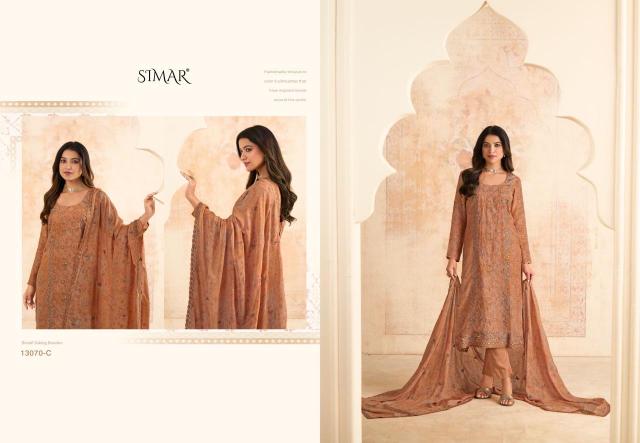Glossy Simar Naqashi 13070 catalog salwar kameez wholesale ahmedabad