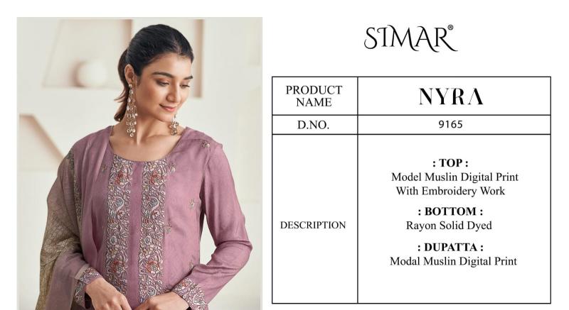 Glossy Simar Nyra 9165 catalog online wholesale wedding salwar kameez