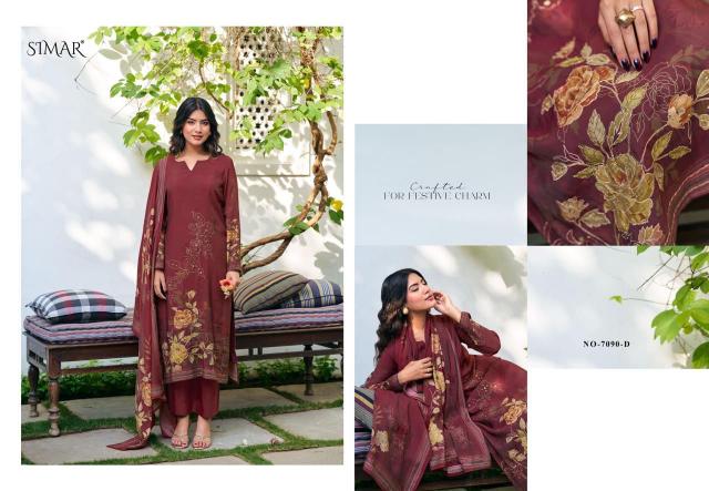 Glossy Simar Pranavi 7090 catalog salwar kameez suits wholesale online