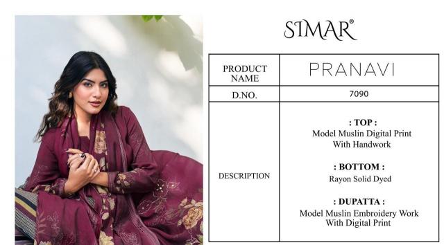 Glossy Simar Pranavi 7090 catalog salwar kameez suits wholesale online