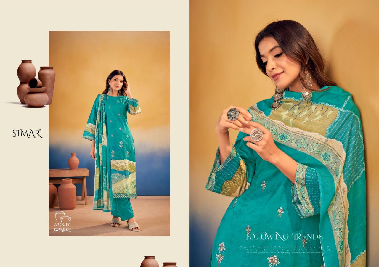 Glossy Simar Swaroski 6228 catalog salwar kameez wholesale in kolkata video