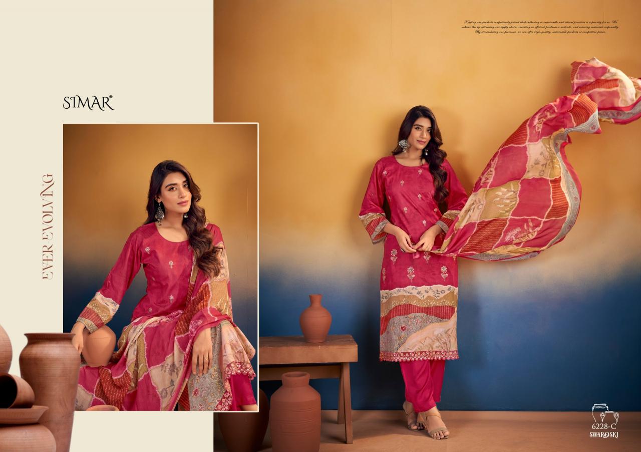 Glossy Simar Swaroski 6228 catalog salwar kameez wholesale in kolkata video