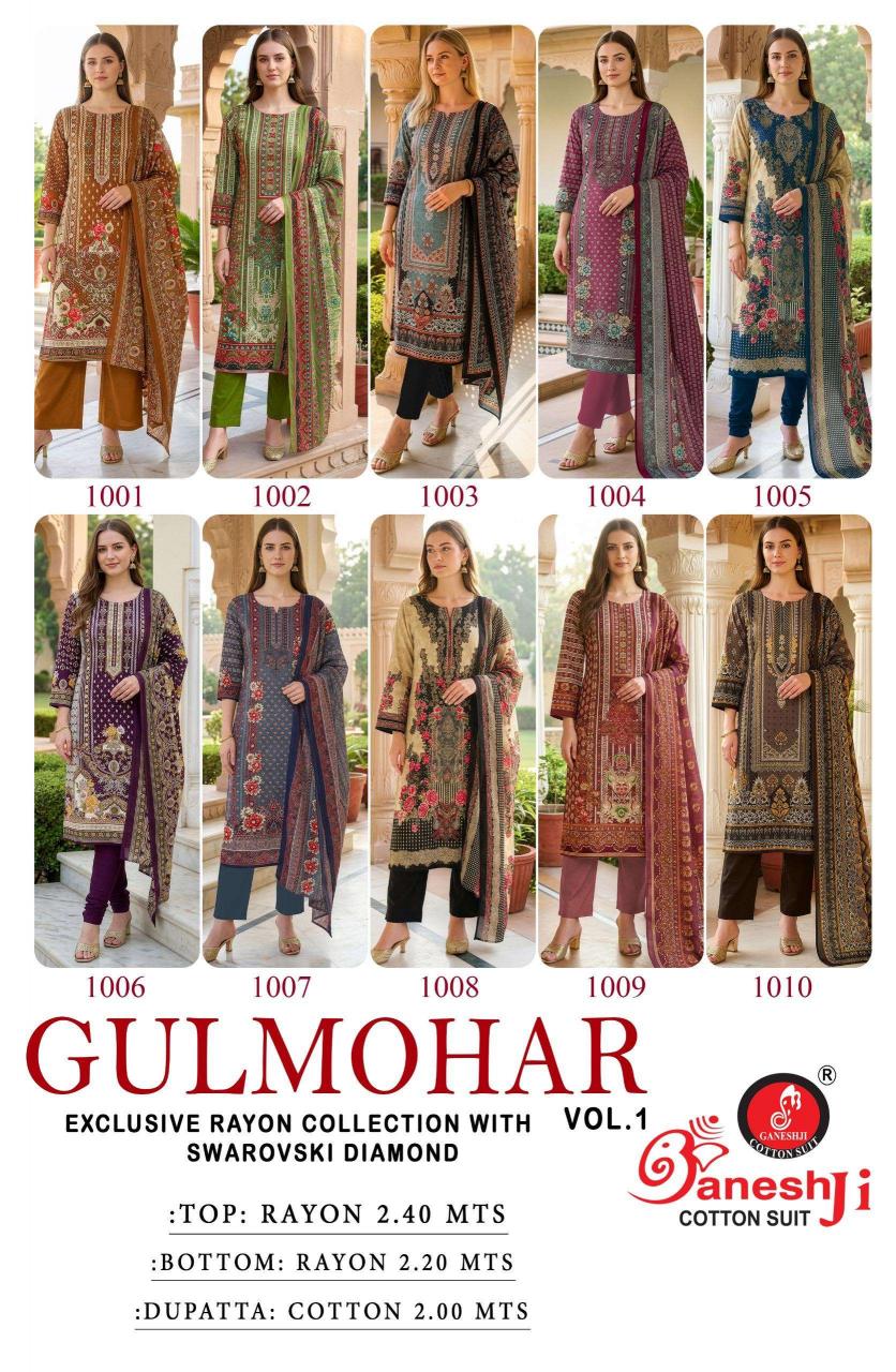 Gneshji Gulmohar Vol-1 Dress Material - Material Catalog
