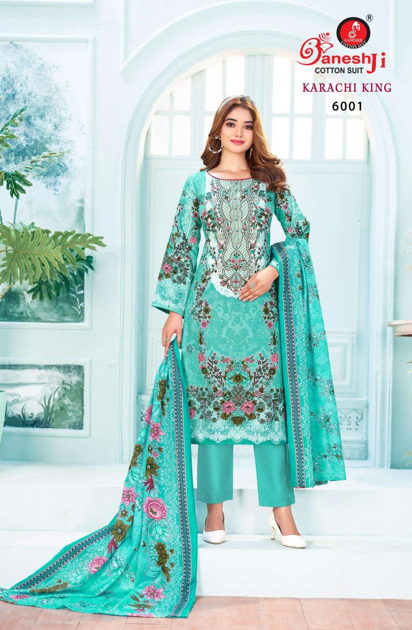 Gneshji Karachi King Vol-6 – Dress Material - Wholesale Catalog