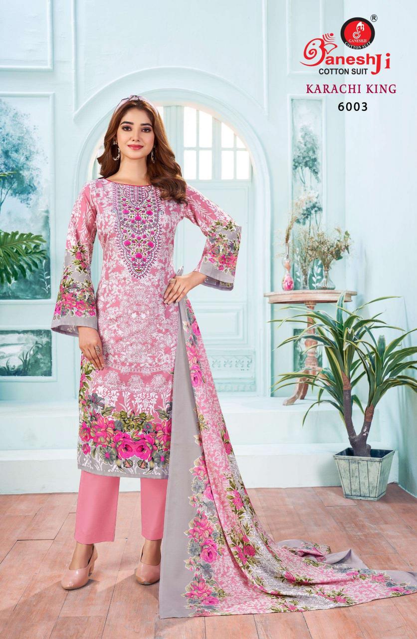 Gneshji Karachi King Vol-6 – Dress Material - Wholesale Catalog