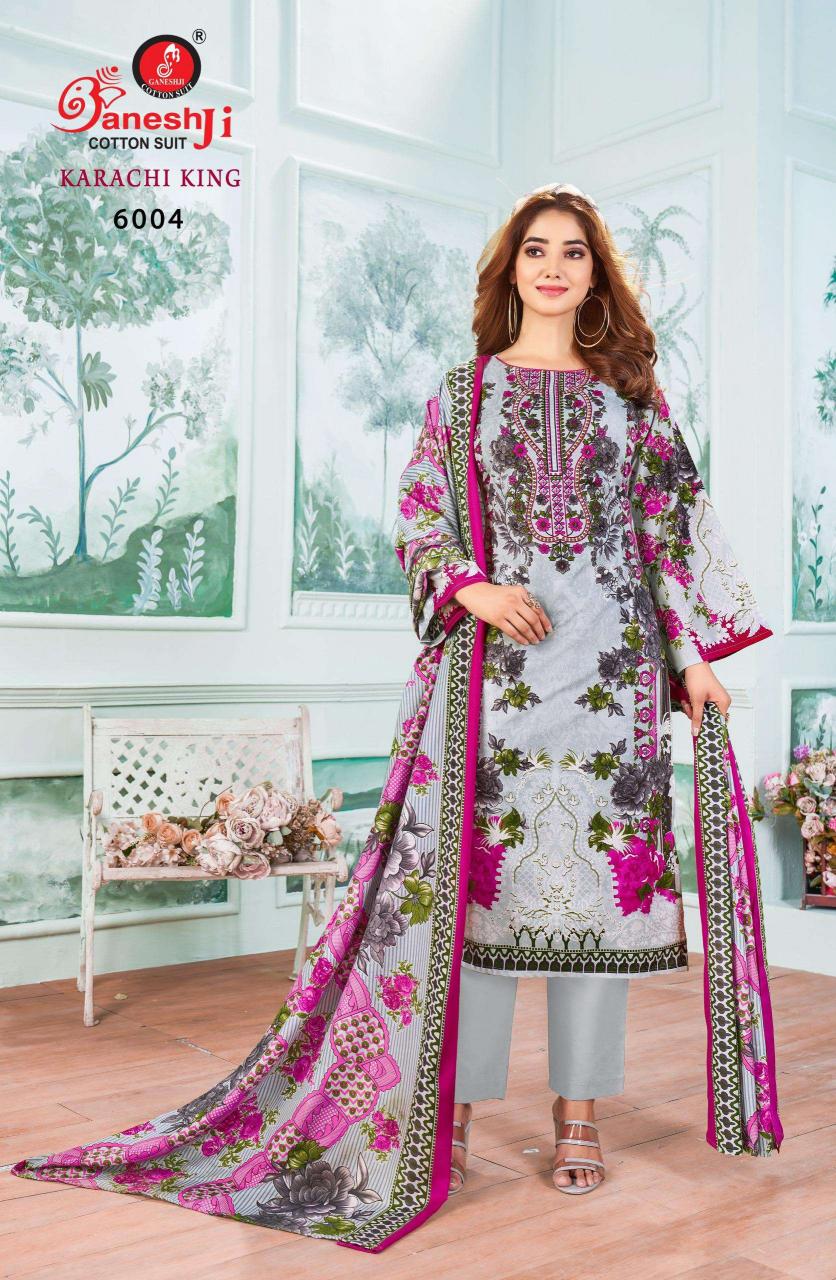 Gneshji Karachi King Vol-6 – Dress Material - Wholesale Catalog