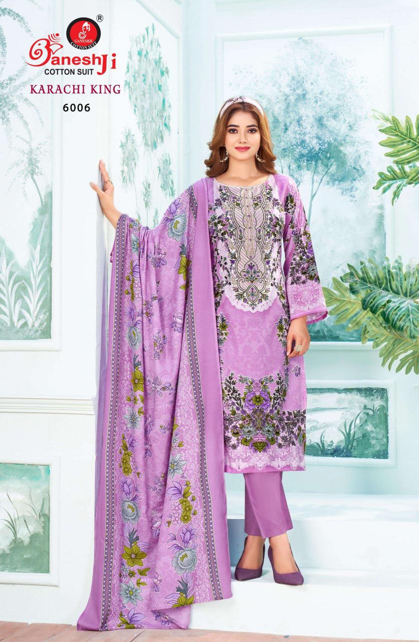 Gneshji Karachi King Vol-6 – Dress Material - Wholesale Catalog
