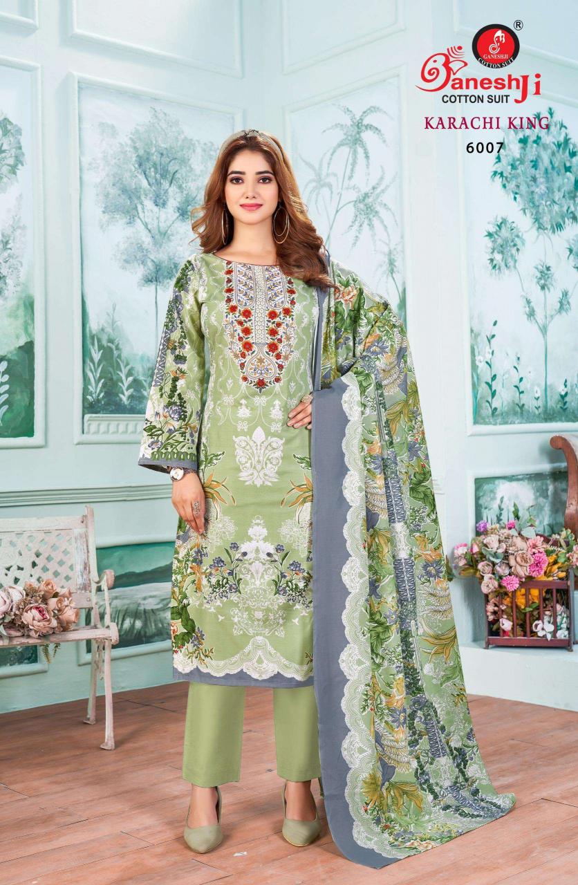 Gneshji Karachi King Vol-6 – Dress Material - Wholesale Catalog
