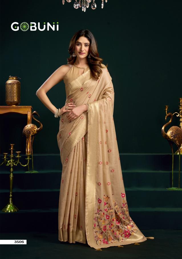 Gobuni Siya catalog pure cotton sarees wholesale in chennai