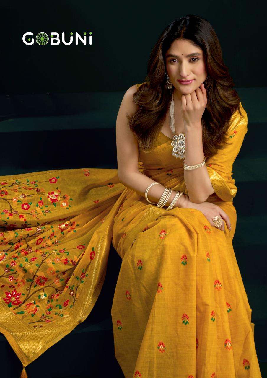 Gobuni Siya catalog pure cotton sarees wholesale in chennai