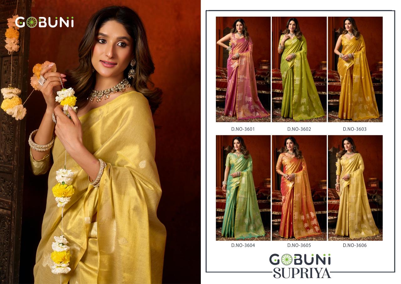 Gobuni Supriya catalog tissue silk sarees