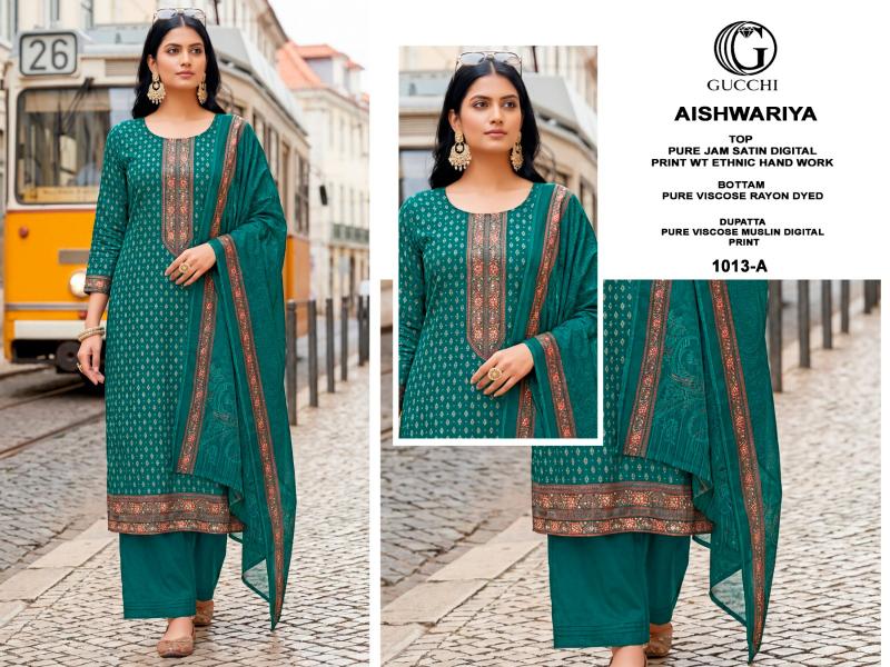 Gucchi Aishwariya 1013 catalog wholesale salwar kameez india surat