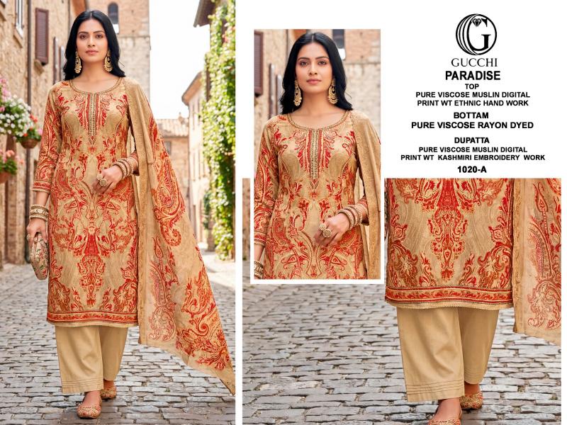 Gucchi Paradise 1020 catalog wholesale dealers in salwar kameez surat