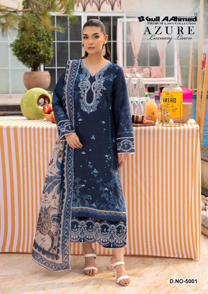 Gull Aahmed Azure Vol 5 catalog pakistani lawn suits wholesale in india