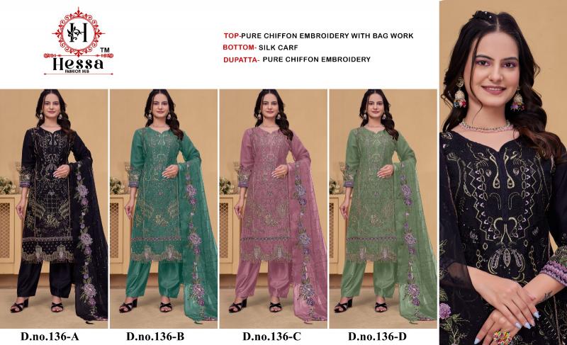 Hessa 136 catalog pakistani wholesale replica suits in delhi